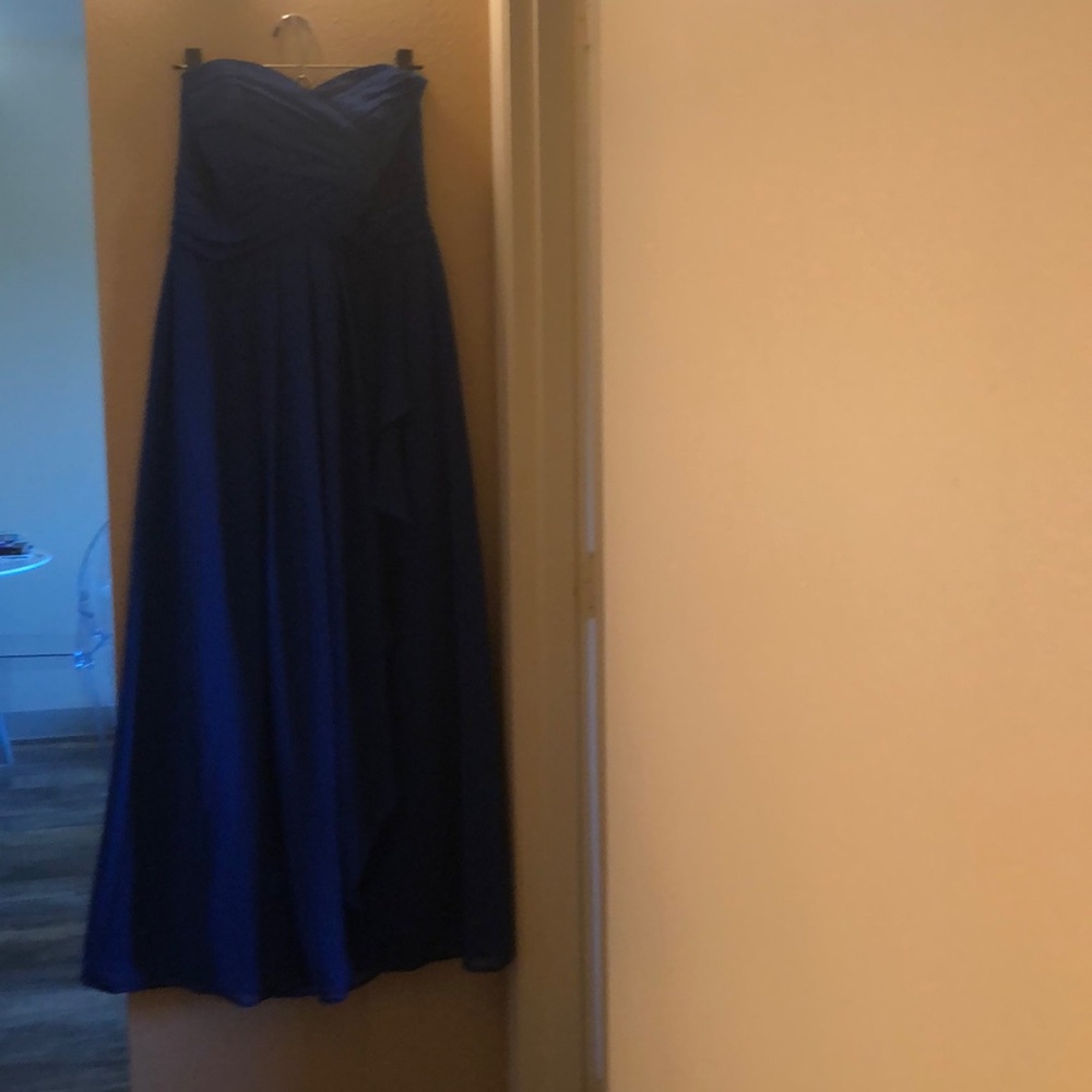 Strapless bridesmaid gown